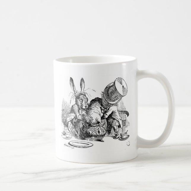 Caneca De Café As aventuras de Alice no país das maravilhas (Direita)
