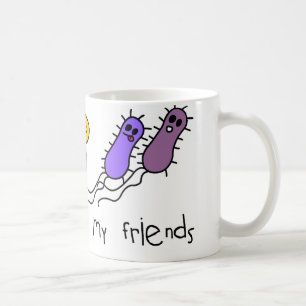 Caneca De Café As bactérias são meus amigos