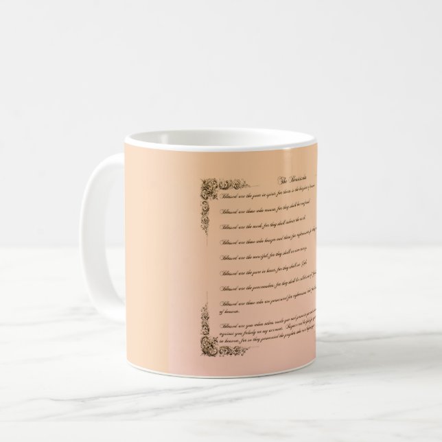 Caneca De Café As Beatitudes (Frente Esquerda)