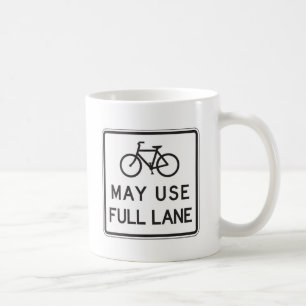 Caneca De Café As bicicletas podem usar a pista completa