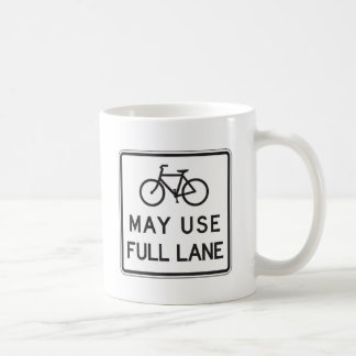 Caneca De Café As bicicletas podem usar a pista completa