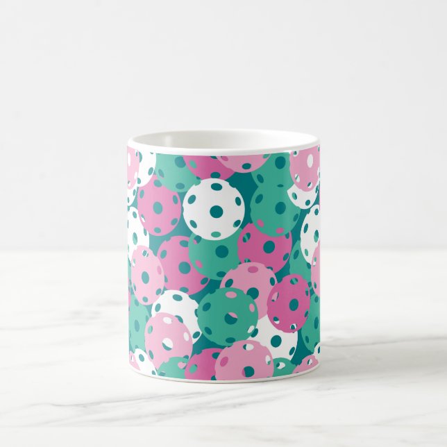 Caneca De Café As bolas de piclebolas misturam-se em verde (Centro)
