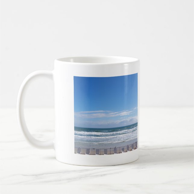 Caneca De Café As cadeiras de praia esperam por você (Esquerda)