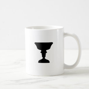 Caneca De Café As caras ou a ilusão do vaso de duas caras gostam
