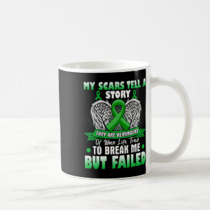 Caneca De Café As cicatrizes contam uma história - a consciência