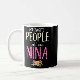 Caneca De Café As Crianças Me Chamam Nina Floral Flores
