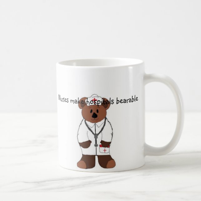 Caneca De Café As enfermeiras fazem hospitais... (Direita)