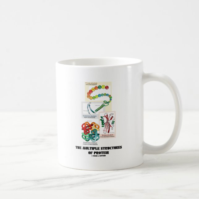 Caneca De Café As estruturas múltiplas da proteína (Direita)
