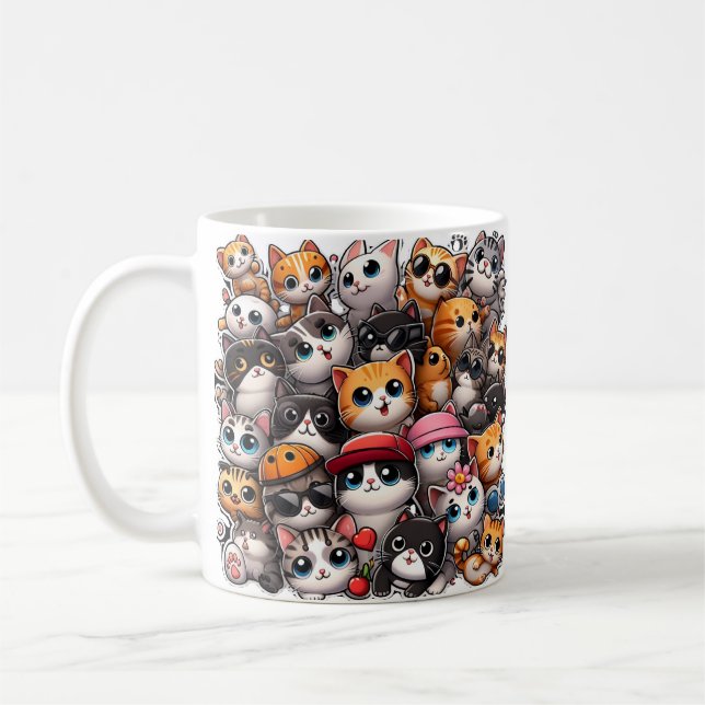 Caneca De Café As expressões Melhor Cat do Mundo personalizam (Esquerda)