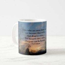 CANECA DE CAFÉ AS FAIRY TALES SÃO MAIS DO QUE O VERDADEIRO SUNSET