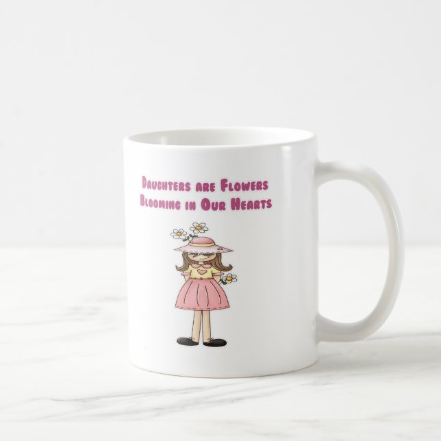 Caneca De Café As filhas são flores que florescem em nossos (Direita)