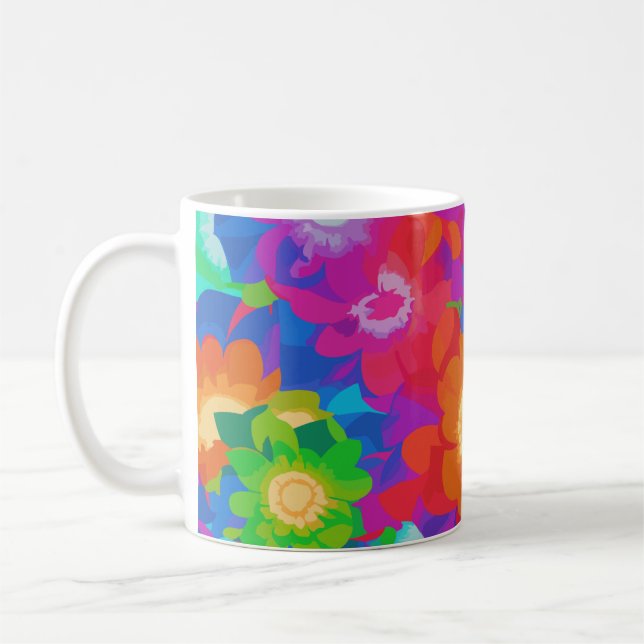 Caneca De Café As Flores das Cores  (Esquerda)