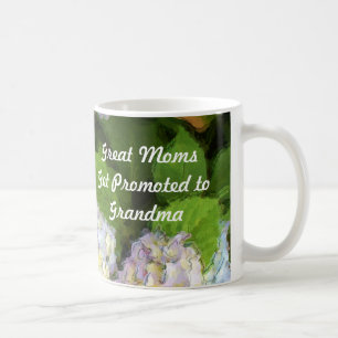 Caneca De Café As grandes mães obtêm promovidas aos Hydrangeas 