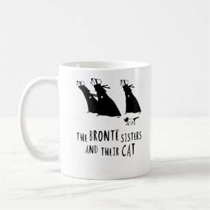Caneca De Café As irmãs de Bronte e seu gato