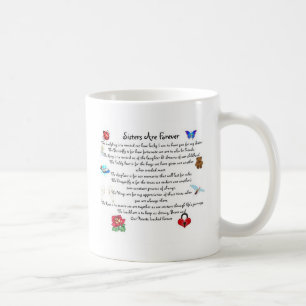 Caneca De Café As irmãs são para sempre poema