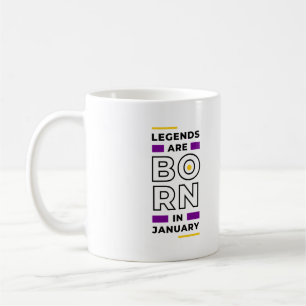 Caneca De Café As legendas estão a nascer em Janeiro