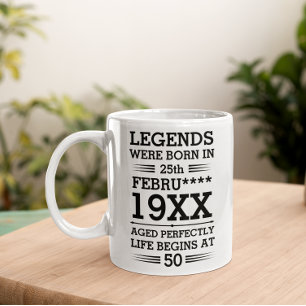 Caneca De Café As Legendas Personalizadas Eram Nasceres na Idade 