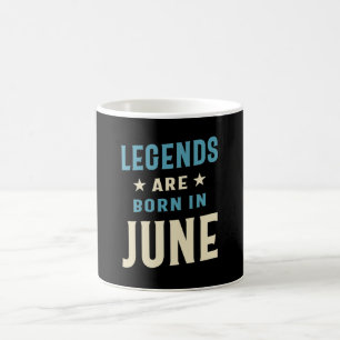 Caneca De Café As legendas são Nasceres entre junho e aniversár