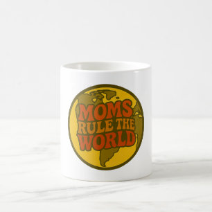 Caneca De Café As Mães Regem o Mundo Retro Globo