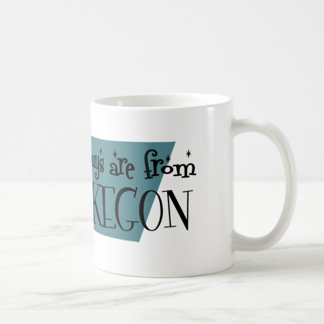 Caneca De Café As melhores caras são de Muskegon (Direita)