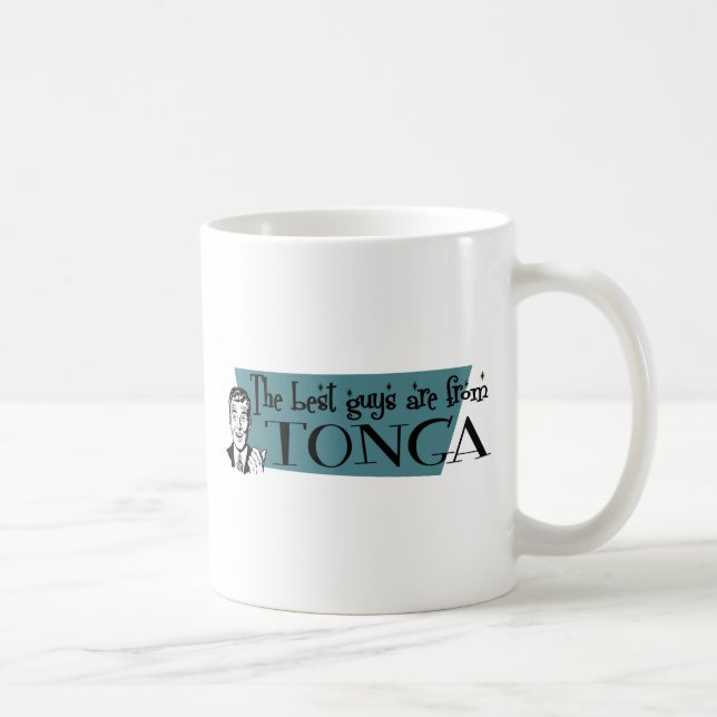 Caneca De Café As melhores Caras são de Tonga (Direita)