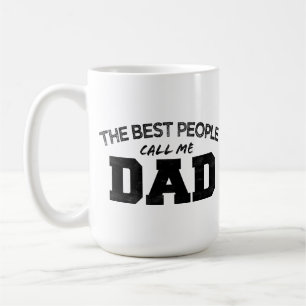 Caneca De Café AS MELHORES PESSOAS ME CHAMAM DE PAI aniversário d