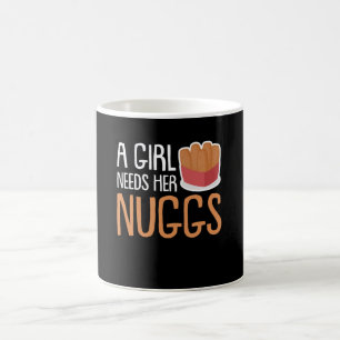Caneca De Café As meninas das pepitas de galinha precisam seu