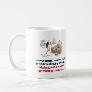 Caneca De Café As menores cuecas de corrida engraçadas Marido cor