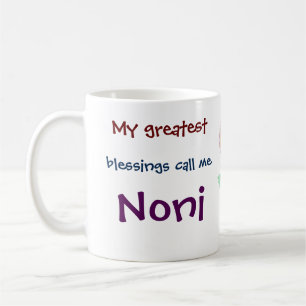 Caneca De Café As Minhas Maiores Bênçãos Chamam-Me Noni Coffee Mu