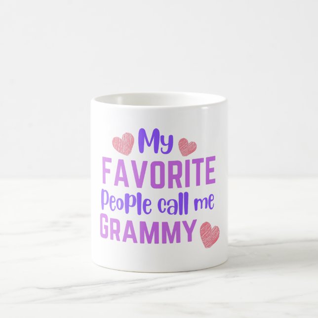 Caneca De Café As minhas Pessoas favoritas chamam-me Grammy (Centro)