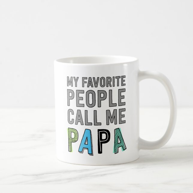 Caneca De Café As Minhas Pessoas Favoritas Chamam-Me Papa (Direita)