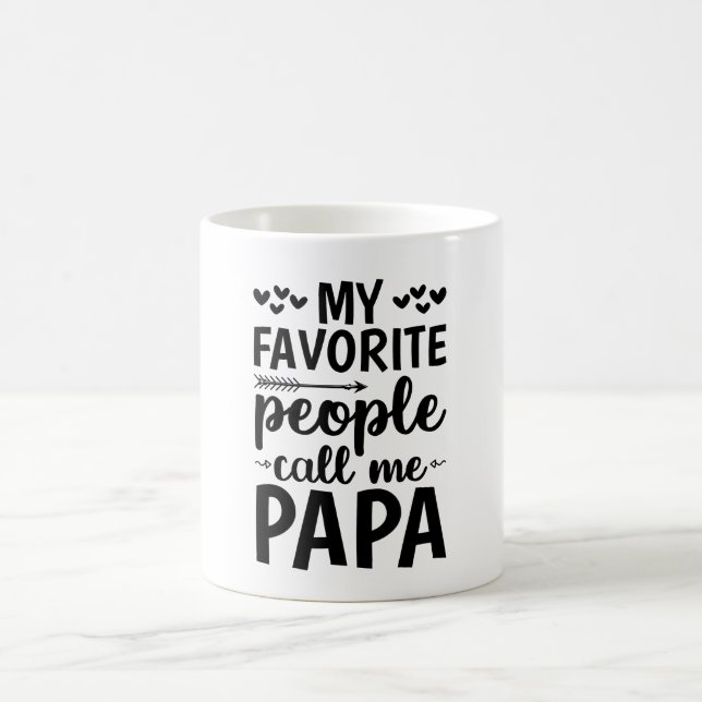 Caneca De Café As Minhas Pessoas Favoritas Chamam-Me Papa (Centro)