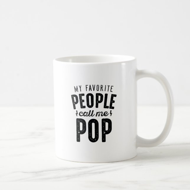Caneca De Café As minhas Pessoas favoritas chamam-me Pop (Direita)