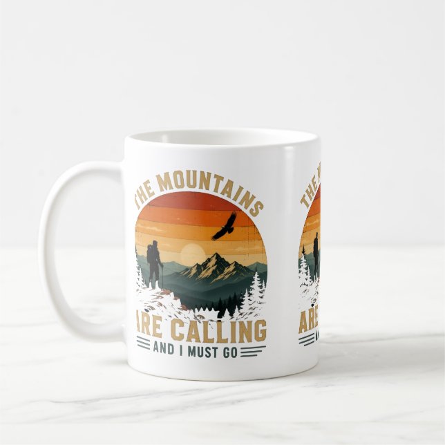 Caneca De Café As Montanhas Estão Chamando E Eu Devo Ir  (Esquerda)
