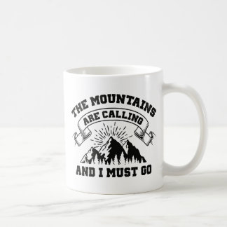 Caneca De Café As Montanhas Estão Ligando