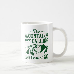 Caneca De Café As Montanhas Estão Ligando