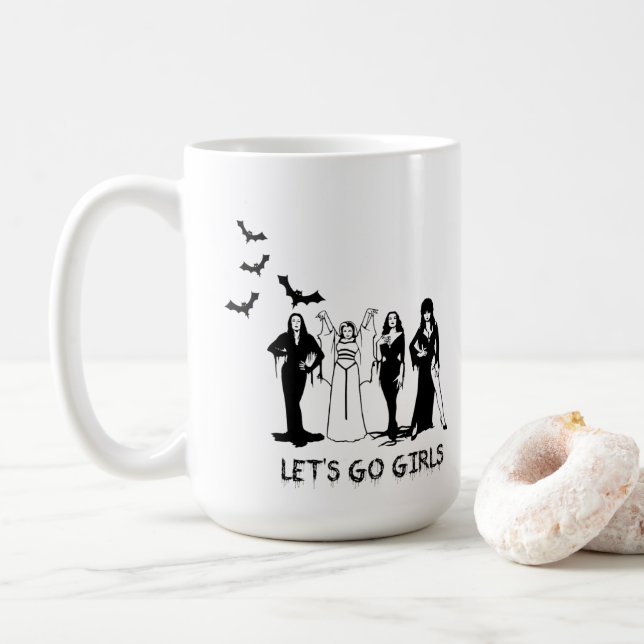 Caneca De Café As Mulheres do Halloween (Com Donut)
