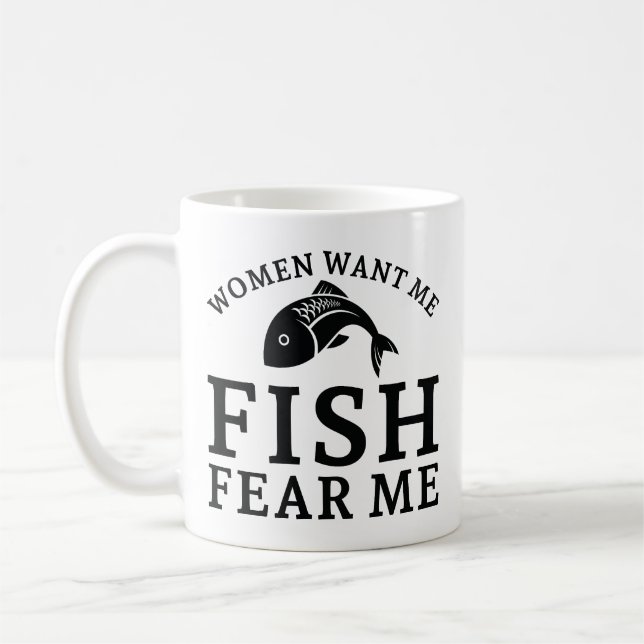 Caneca De Café As Mulheres Querem Que Eu Peixe Me Medo (Esquerda)