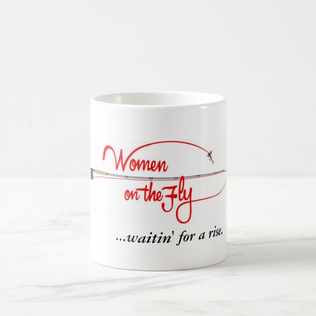 Caneca De Café As mulheres sobre - - voam… o waitin para uma (Centro)