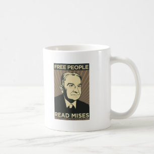 Caneca De Café As pessoas livres leram Mises