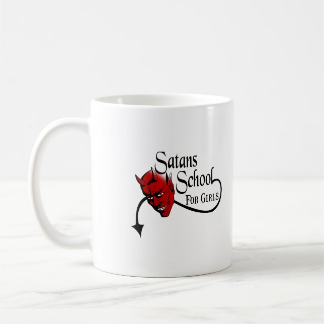 Caneca De Café As satãs educam Cnt branco (Esquerda)
