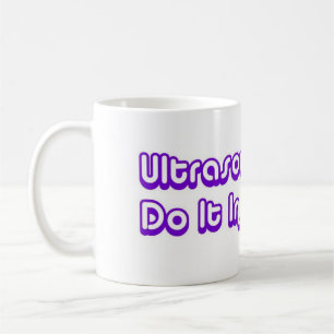 Caneca De Café As tecnologias do ultra-som fazem-no no logotipo