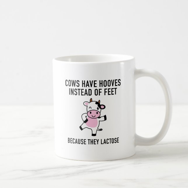 Caneca De Café As Vacas Têm Cascos (Direita)