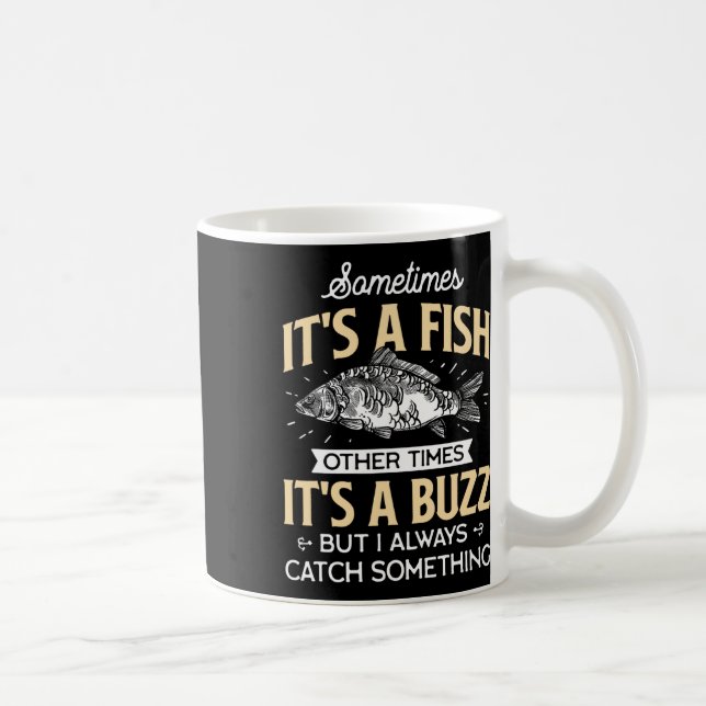 Caneca De Café Às Vezes É Um Peixe - Presente Engraçado de Piada  (Direita)