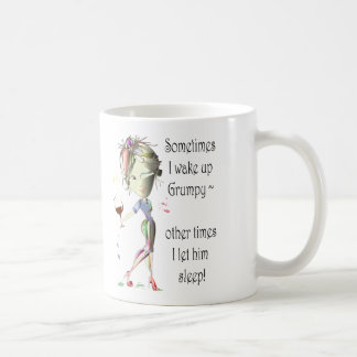 Caneca De Café Às vezes eu acordo mal-humorado!  divertimento que