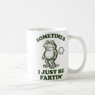 Caneca De Café Às vezes eu estou apenas peidando Humor de Sapo Pi