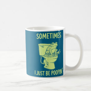 Caneca De Café Às vezes eu só estou na camiseta com sapo de banhe
