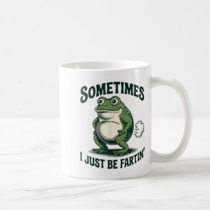Caneca De Café Às vezes eu só estou peidando Sapo Peido Engraçado