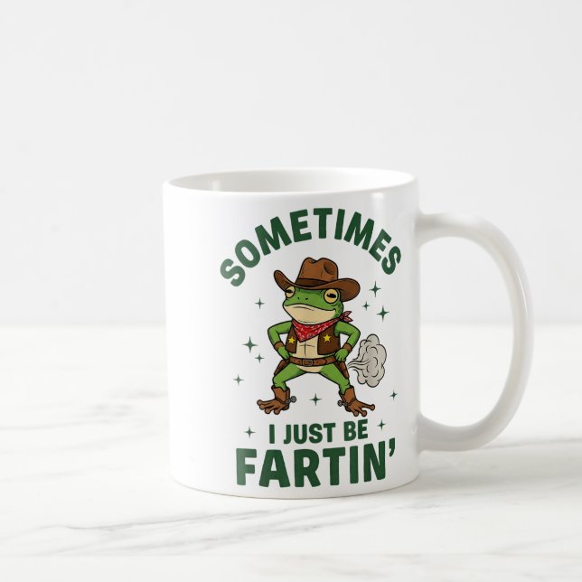 Caneca De Café Às vezes eu só estou sendo engraçado com peidos Co (Direita)