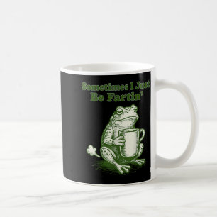 Caneca De Café Às vezes eu só estou soltando pum Sapo engraçado M